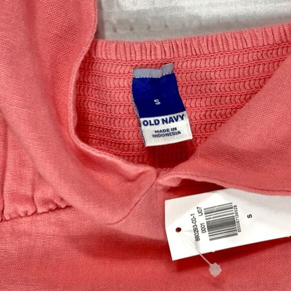 Old Navy Linen Maxi Dress Womens Sz S Pink Rose V-Neck Summer Beachy Coastal New - Picture 13 of 14